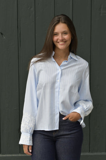 Elise Stripe Blouse - Bellavie Fashion